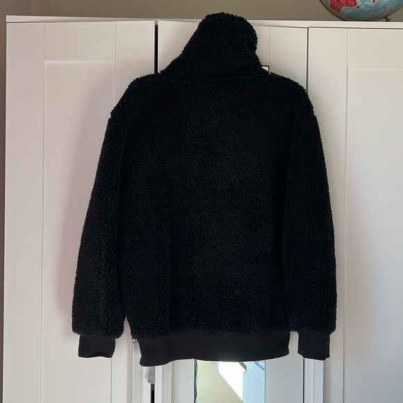 New Aritzia Wilfred Free Teddy Coat in Black - Picture 9 of 9